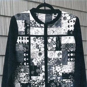 Sewing Pattern - Quilted Sweatshirt Jacket Charm Pack J. Minnis Designs (Pattern Only) (JMD202) M204.13