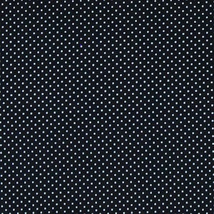 Cotton Pin Dots Polka Dots Tiny White Dots on Black Cotton Fabric Print by the Yard (119486) D140.04