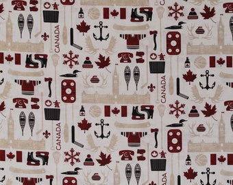Cotton Canada Provincial Flags Canadian Classics Cotton Fabric Print BTY D476.34