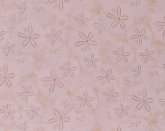 Sand Seashells Starfish Beach Summer Landscape Cotton Fabric Print BTY D578.39