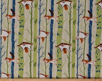 *Sold by the Yard* Clothworks Ramble /& Roost Organic Cotton Fabric