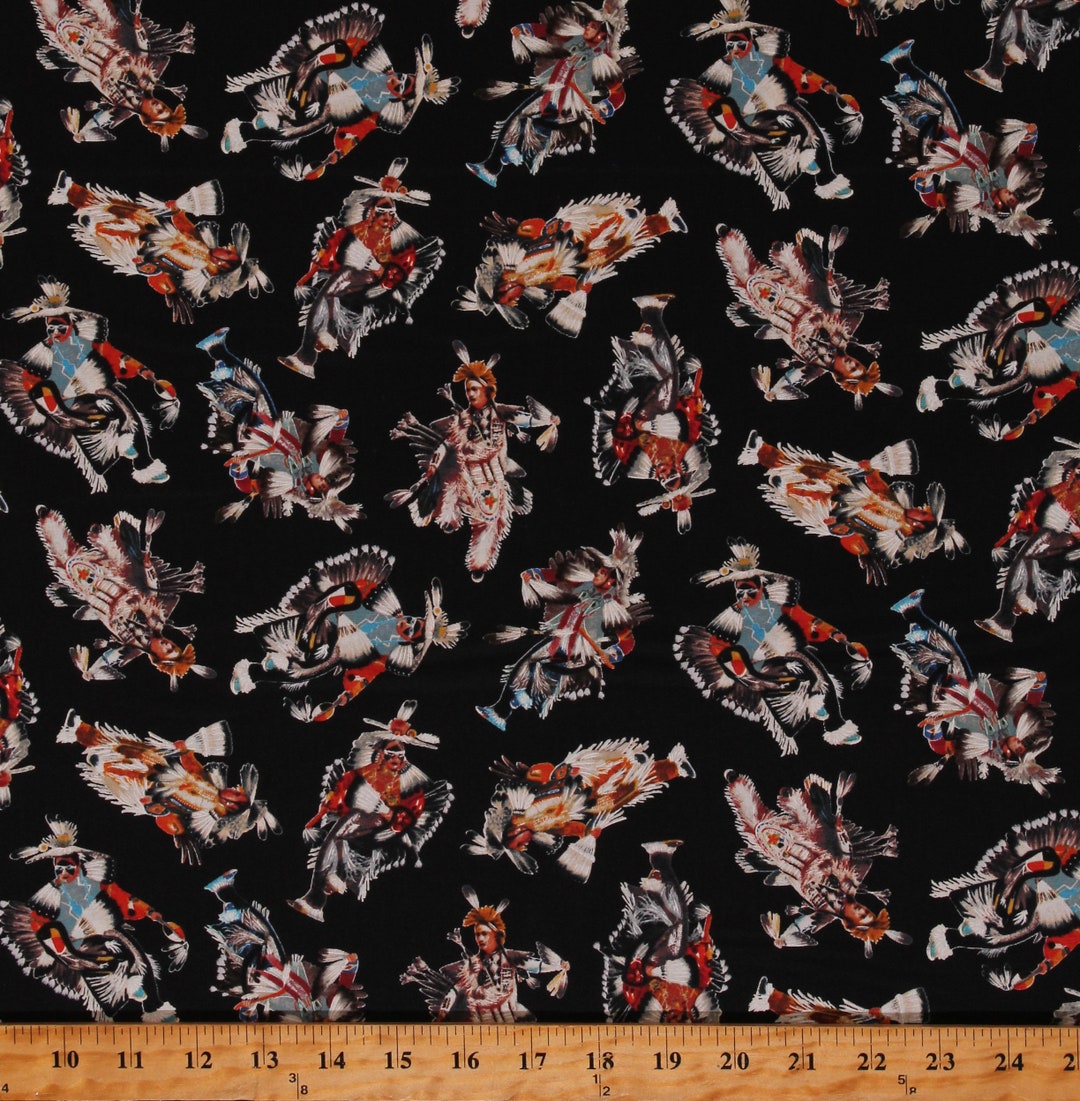 Powwow Carnival 42 inch Cotton Poplin Pre Order
