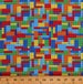 Cotton Building Primary Colors Blocks Construction Toy Bricks Packed Multi Kids Games Cotton Fabric Print by the Yard (8758) D666.32 