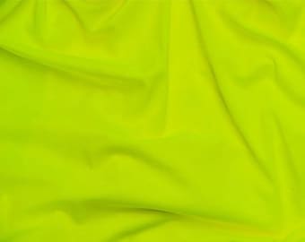 4-Way Stretch Knit Lightweight Safety Yellow 58" Wide Nylon/Spandex Fabric by the Yard (8604R-7J) D338.31