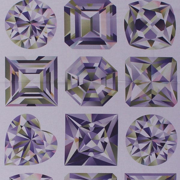 Gemstone Fabric Etsy