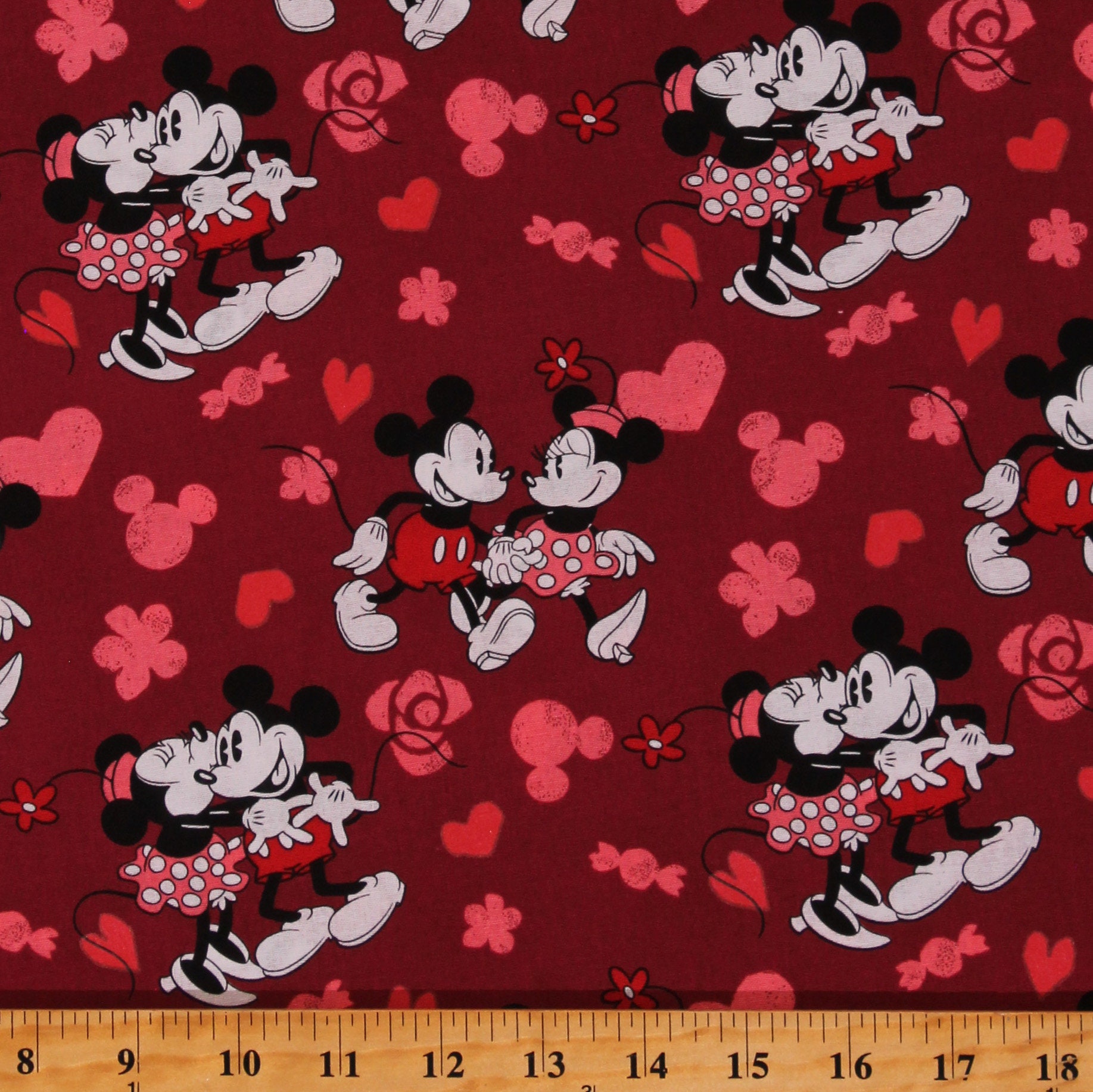 Plaid Polaire Mickey and Minnie Disney