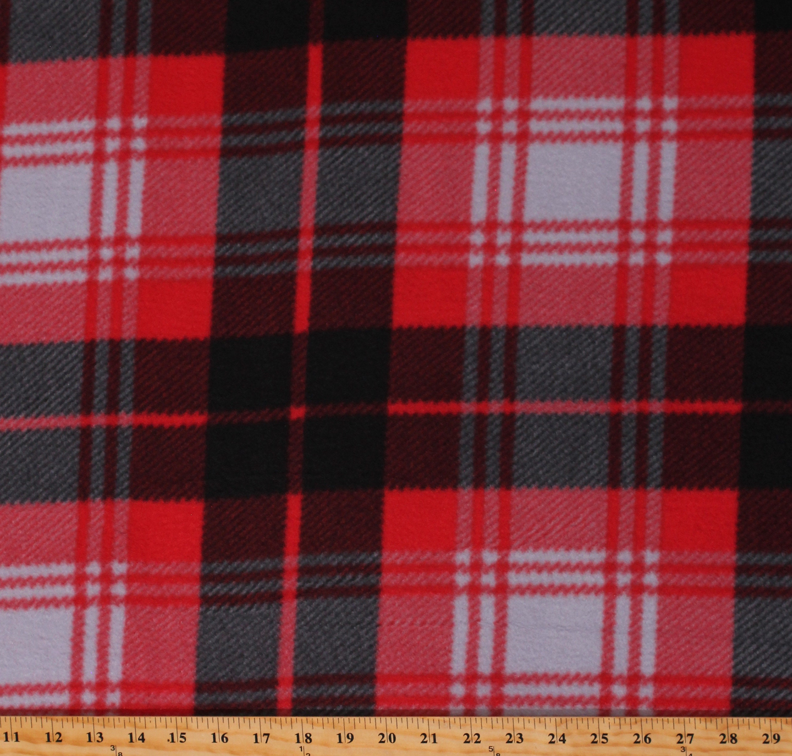 red and gray plaid pants