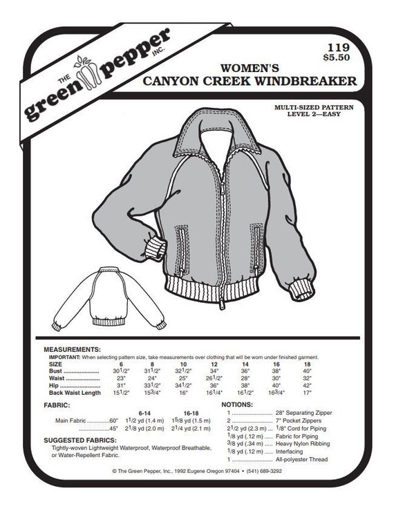 Kid’s Cross Country or Jogging Suit Pattern - 114 - The Green Pepper Patterns Kid’s Cross Country or Jogging Suit Pattern - 114 - The Green Pepper Patterns