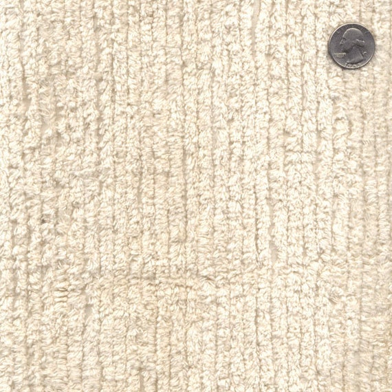 Terry Chenille Cream / Ivory Chenille Fabric by the Yard TC0521-596 A414.17  