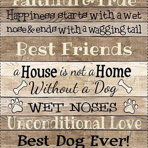 23" X 44" Panel I Love My Dog Best Friends Dogs Pets Cream Cotton Fabric Panel (PANEL-C8552-NATURAL) D758.46