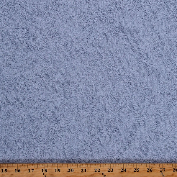 Terry Cloth Baby Blue 45" Wide Absorbent Cotton Fabric by the Yard (2391R-1F-blue) A351.21