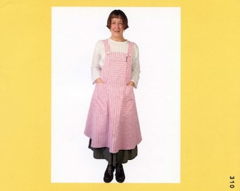 Folkwear Cynthia's Cookie Apron #310 Cross Back Apron Sewing Pattern (Pattern Only) folkwear310
