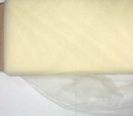 54" Tulle Ivory Illusion Netting Fabric by the Yard (6376E-9G - 54in)