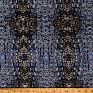 Cotton Crocodile Skin Crocodiles Reptiles Animals Skin Prints Multicolor Cotton Fabric Print by the Yard (432698350) D656.06