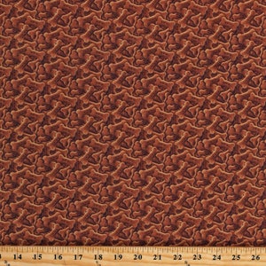 Cotton Bones Dogs Treats Pets Off the Leash by Kathleen Hill Brown Cotton Fabric Print by the Yard (6122-33)