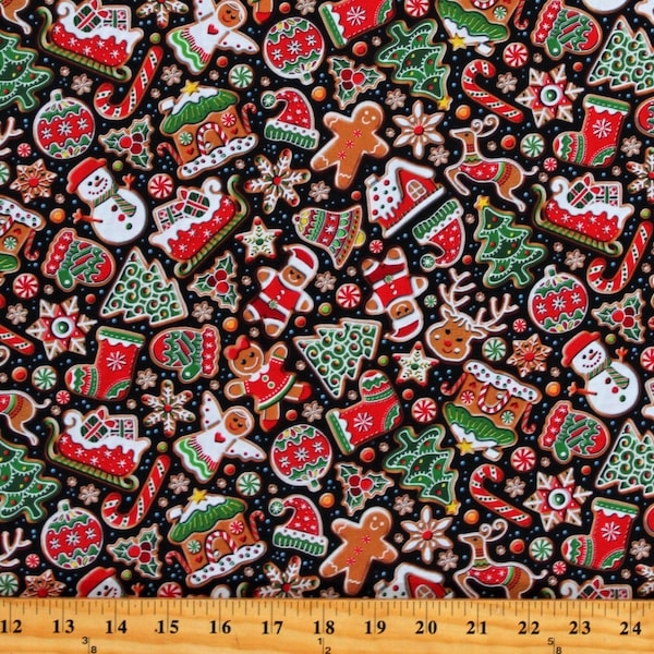 Gingerbread Fabric Etsy