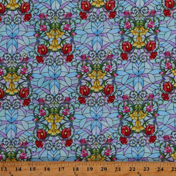 Stained Glass Fabric Etsy