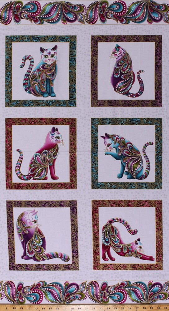 Cotton Quilt Fabric Panel Thirties Tick Tack Piece Work Pink Japan