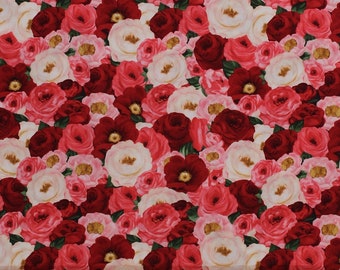 Rose Floral Wedding Fabric Rose Garden by Mintpeony Floral - Etsy