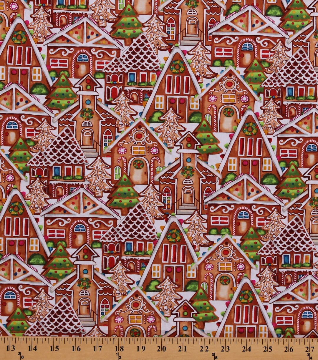Cotton Gingerbread Houses Christmas Holiday Gingerbread - Etsy