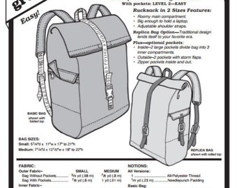 Pioneer Rucksack Backpack Bag #563 Sewing Pattern (Pattern Only) gp563
