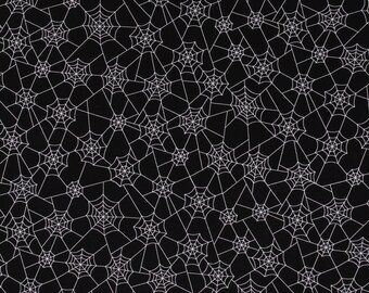 Cotton Glow in the Dark Spider Webs on Black Spiders Bugs