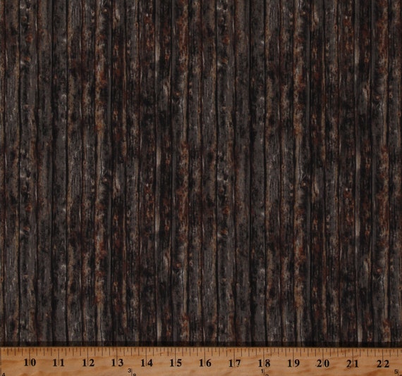 Tablones de madera de algodón Tableros Madera Construcción Pared Tela de  algodón marrón Estampado cortado a medida DARRELL-C8043-BROWN D487.69 -   España