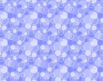 Flannel Circles Bubbles Dots Kids Blue AE Nathan Comfy Prints Cotton Flannel Fabric Print by the Yard (0325-77) D283.48