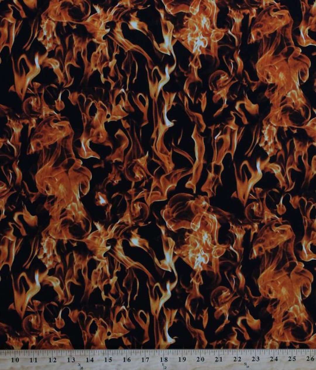Cotton Fire Realistic Orange Flames Firefighters Firefighting Landscape ...