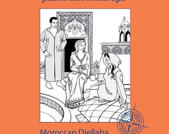 Folkwear Moroccan Djellaba #157 North African Hooded Caftan Sewing Pattern (Pattern Only) folkwear157