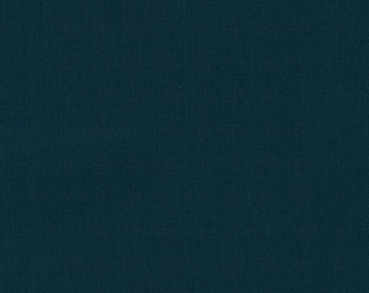 Cotton Kona Cotton Solid Blue Robert Kaufman Navy Cotton Fabric Print by the Yard (K001-1243NAVY) D150.17