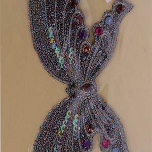 Wrights Butterfly Butterflies Sew On Applique Sequin Appliques 8.25W x 4.25H inches (M211.05)