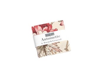 Mini Charm 2.5" x 2.5" Pack Antoinette by French General for Moda Florals Squares Fabric Bundle Quilter's Cotton Precuts (13950MC) M524.40