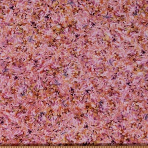 Cotton Landscape Impressionism Oil Brushstrokes Painting Look Claude Monet Pink Fabric Print by Yard D772.51  Licensed Robert Kaufman