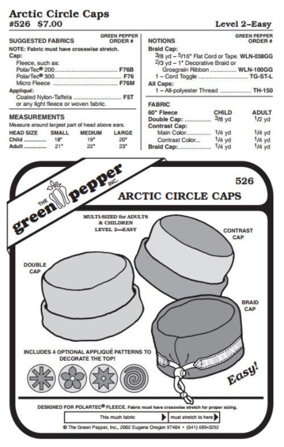 Arctic Circle Caps Pattern - 526 - The Green Pepper Patterns Arctic Circle Caps Pattern - 526 - The Green Pepper Patterns