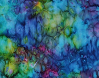Cotton Hoffman Peint à la main Rainbow Tie Dye Look Cotton Fabric Print per yard (839-181) D758.01