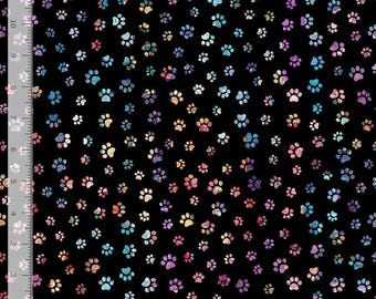 Cotton Sophisticat Paw Prints Pets Dogs Cats Animals Timeless Treasures Cotton Fabric Print by the Yard (CAT-CD4006) D388.83