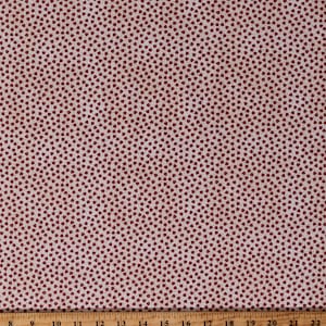 Cotton Tiny Pink Hearts and Dots on White Love Valentine&#39;s Day Quilters Basic Cotton Fabric Print by the Yard (4514-104) D660.15