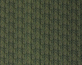 Cotton Braided Grass Nature Landscape Medley Green Cotton Fabric Print by the Yard (638GREEN) D473.34