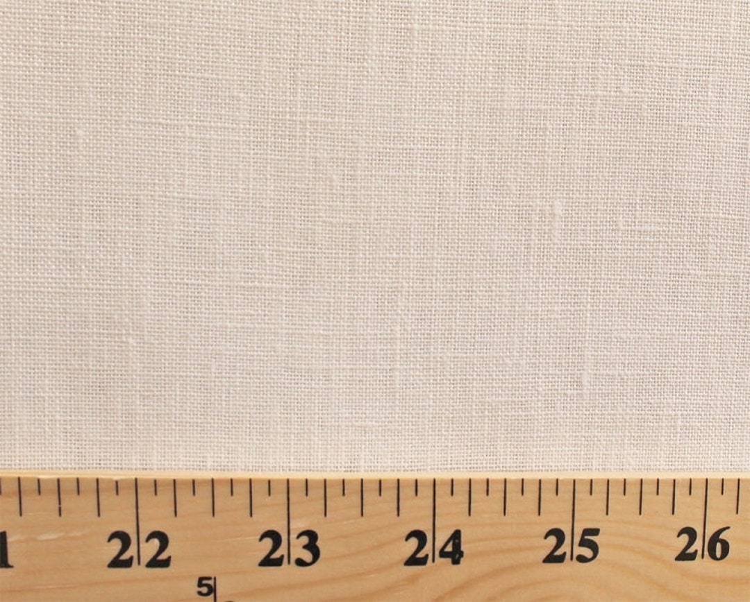 Linen Fabric 60 Wide Natural 100% Linen By The Yard (Red)
