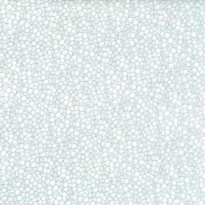May include: A seamless pattern featuring a dense arrangement of small, white, circular shapes with subtle shading. The design creates a textured, bubbly appearance, reminiscent of foam or a granular surface. The overall color palette is a soft, muted white with hints of light blue.