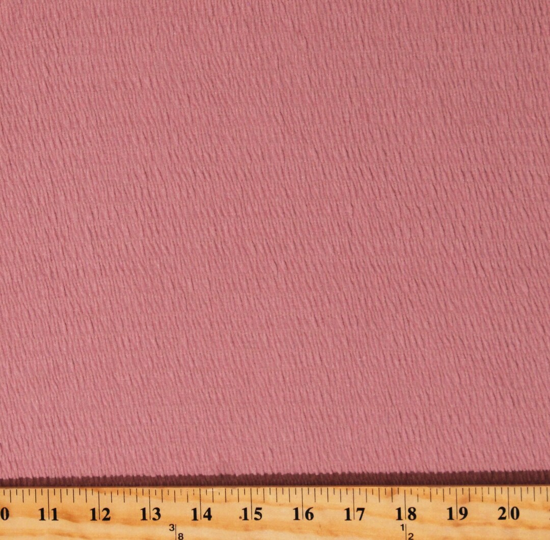 Presmocked Jersey Knit Mauve Dusty Rose Pink Shirred Lightweight 2way
