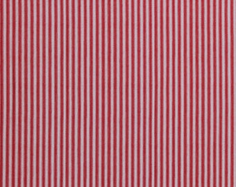 Cotton Down on the Farm Digital Red Stripes on Cream Cotton Fabric Print by the Yard (AGBD-18816-3RED) D402.45