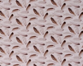 Cotton Feathers Birds Beach Ducks On Freedom's Wings Cream Cotton Fabric Print by the Yard (D579.50)(DP23212-10)