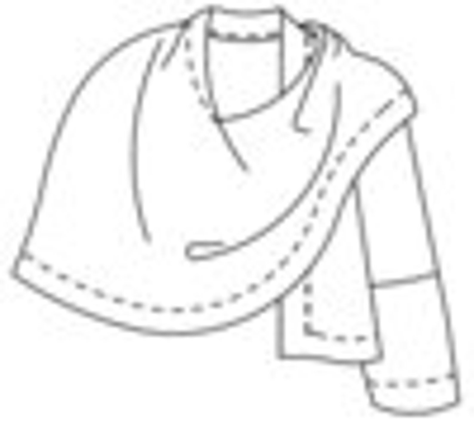 Folkwear Sunset Wrap 271 Onearm Wrap Shawl Sewing Pattern Etsy