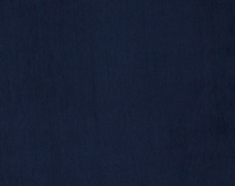 Cotton Blend Velour Stretch Velvet Knit Navy Blue 60" Wide Poly/Cotton Fabric by the Yard (1781R-7E) D443.13