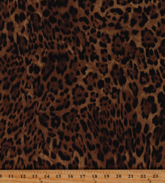 Leopard Print Wild Animal Leopard Skin Pattern Cotton Fabric