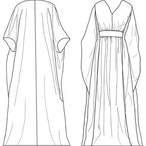 Patron Folkwear Resort Kaftan #280 (motif uniquement) folkwear280