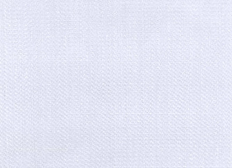 May include: A plain white fabric with a subtle textured pattern.