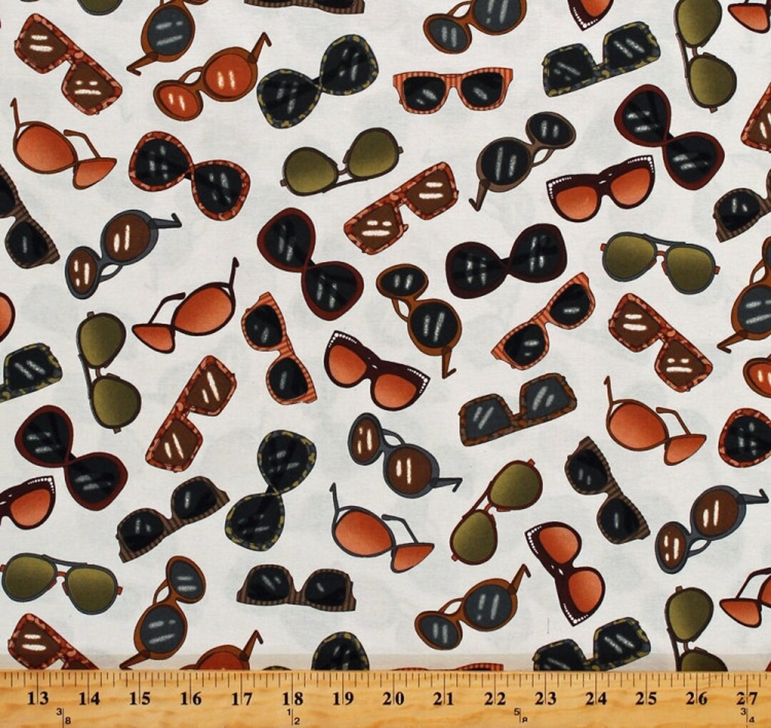 Cotton Sunglasses Shades Eyewear Glasses on Cream Girls Weekend Cotton